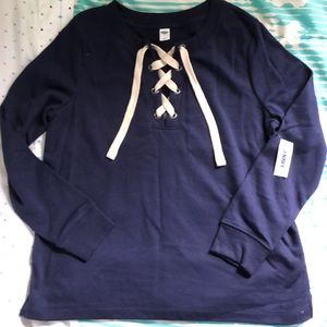 Old Navy Lace-Up Sweatshirt